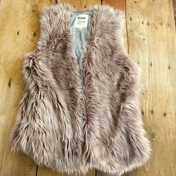 dylan Jackets & Blazers - Dylan Faux Fur‎ Vest L Champagne Warm Womens